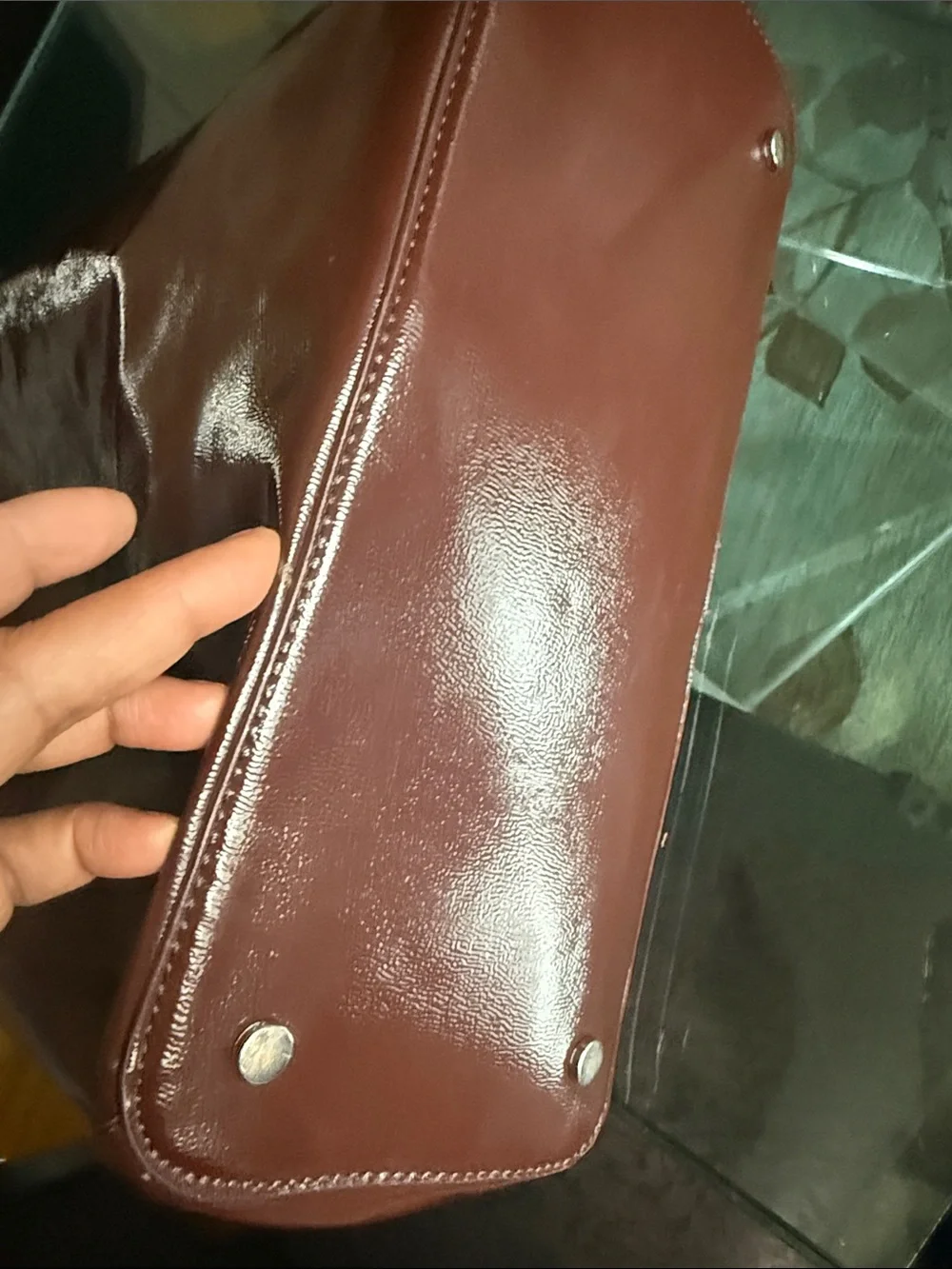 ZARA TOTE  — WINE RED
